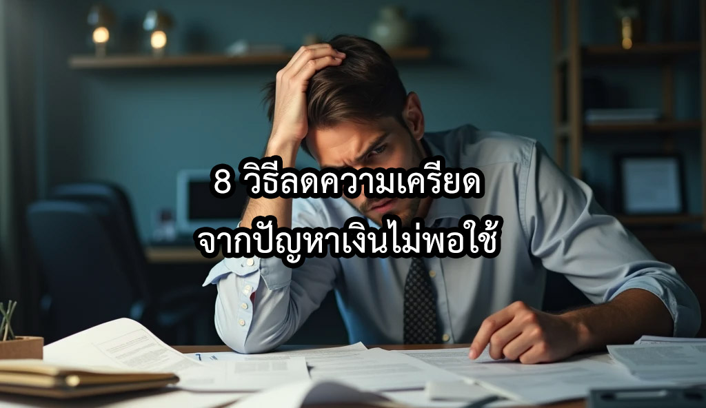 You are currently viewing 8 วิธีลดความเครียดจากปัญหาเงินไม่พอใช้